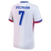 Original Fußballtrikot Frankreich Griezmann 7 Auswärtstrikot EURO 2024 Für Herren